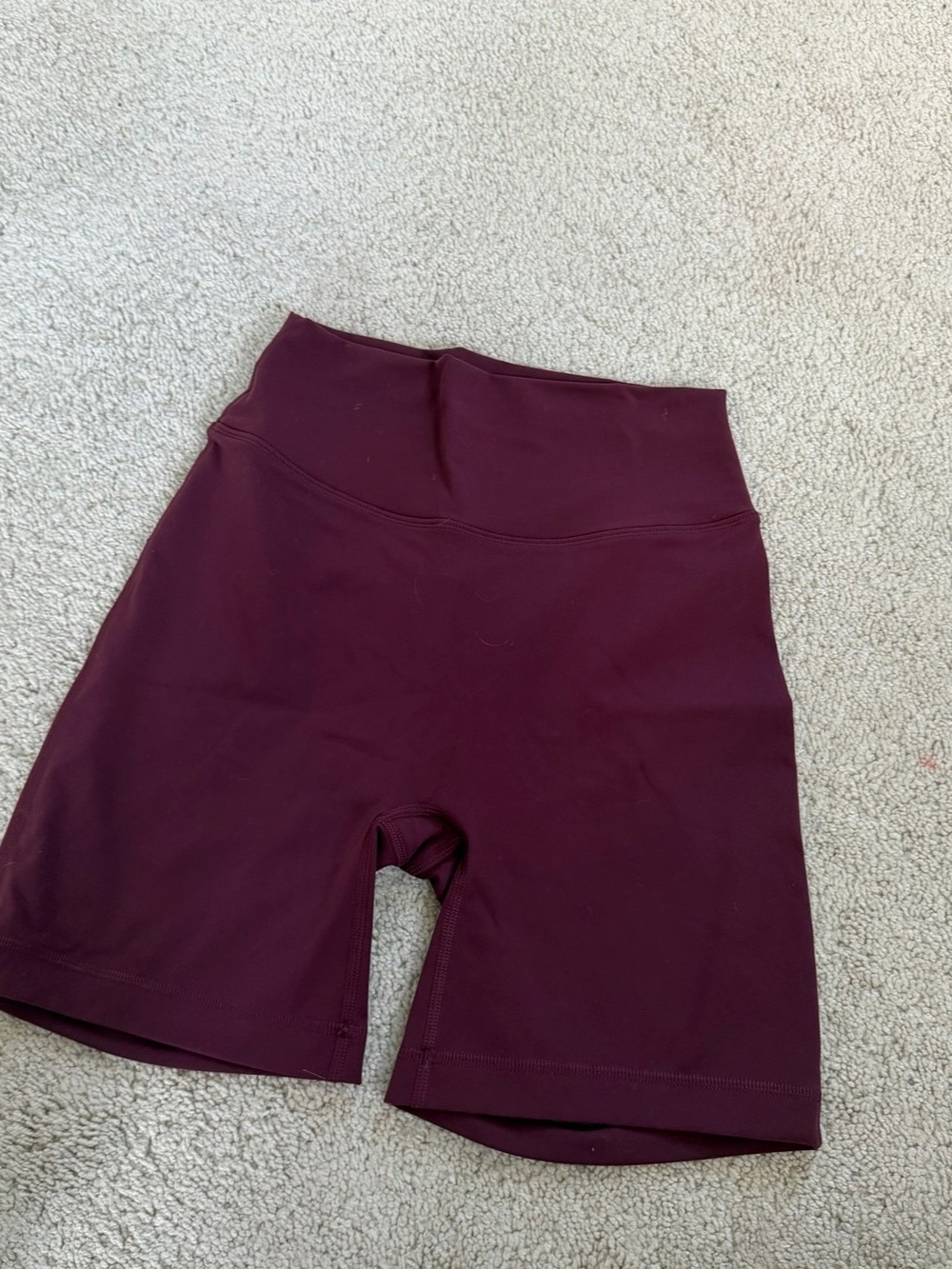Pavoi Active High-Rise Short 6" Burgundy